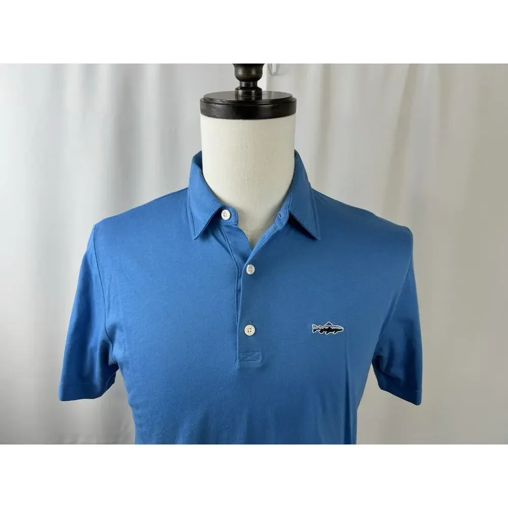 Patagonia Fish Logo Polo/Golf Shirt Size XS Casual Organic Cotton
